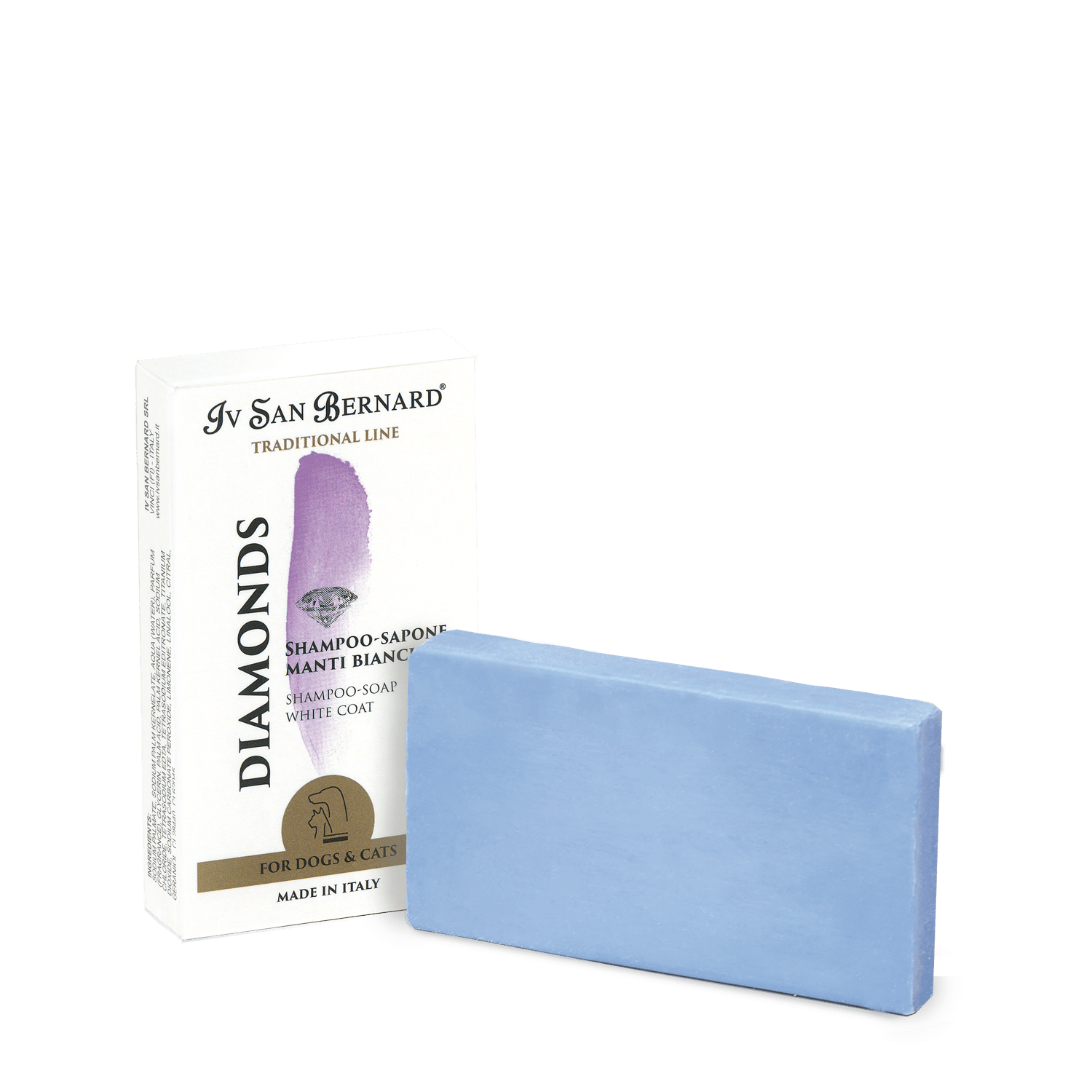 Diamonds – Shampoo sapone per manti bianchi
